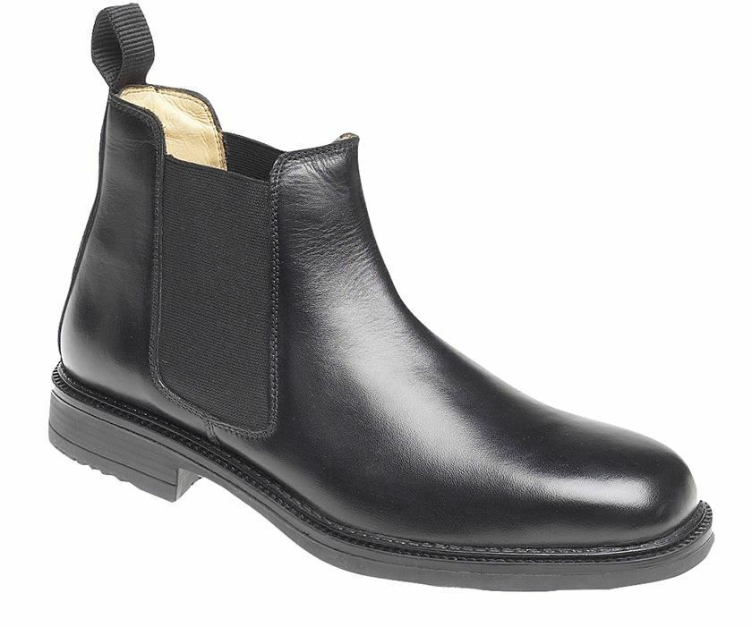 10 x Roamers Mens BLACK Leather Chelsea Boot M278A New Boxed Genuine Leather Shoes