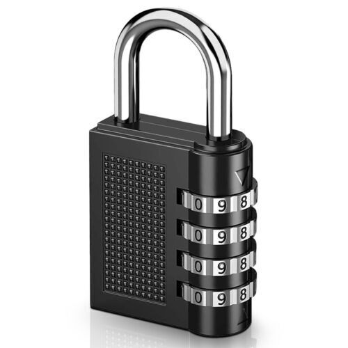 Combination Padlocks (300) 4 Digit Black