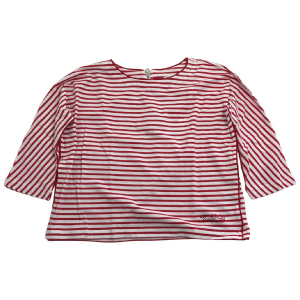 One Off Joblot of 4 Girl's Twinset Red & White Striped Top