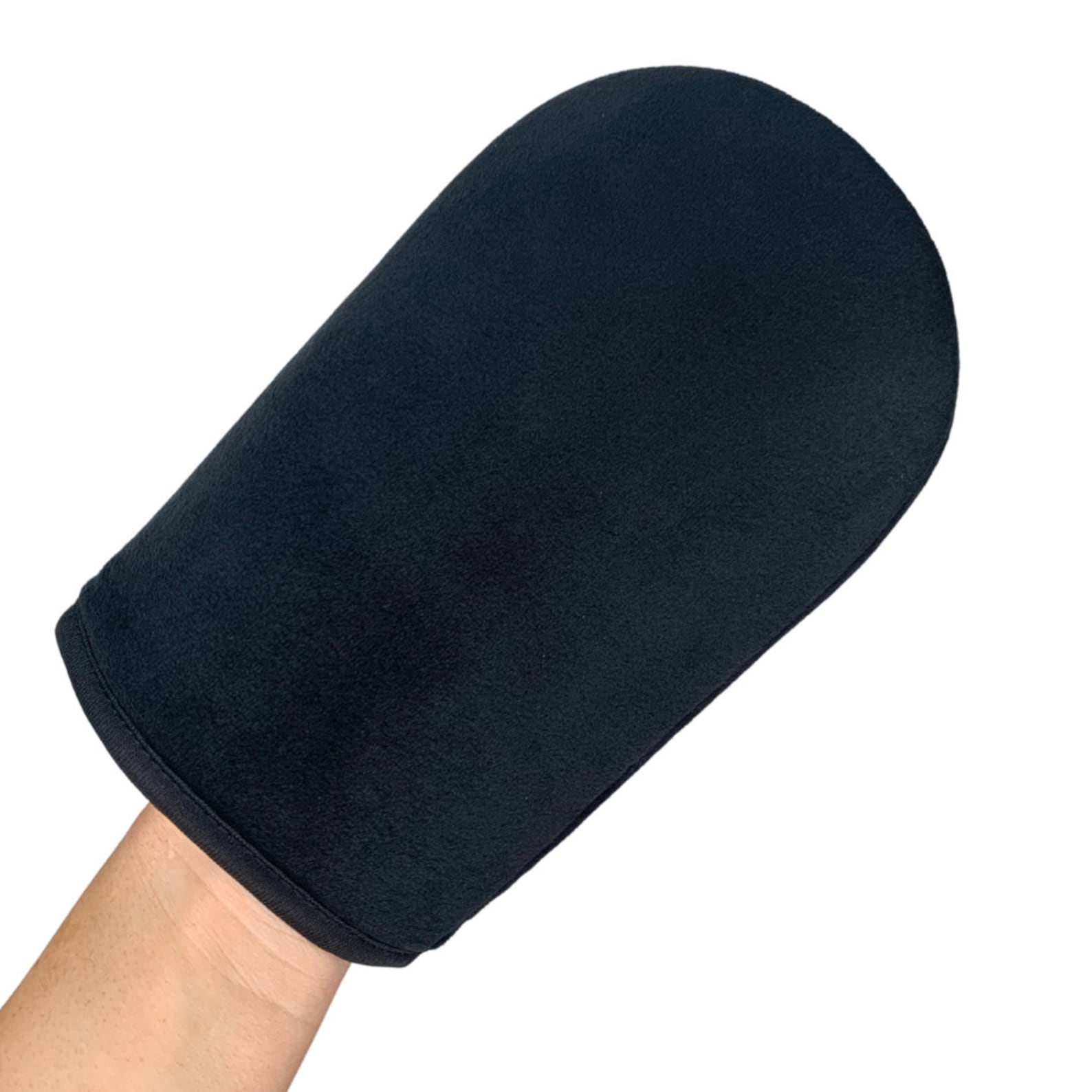 BLACK VELOUR LUXURY TANNING MITT