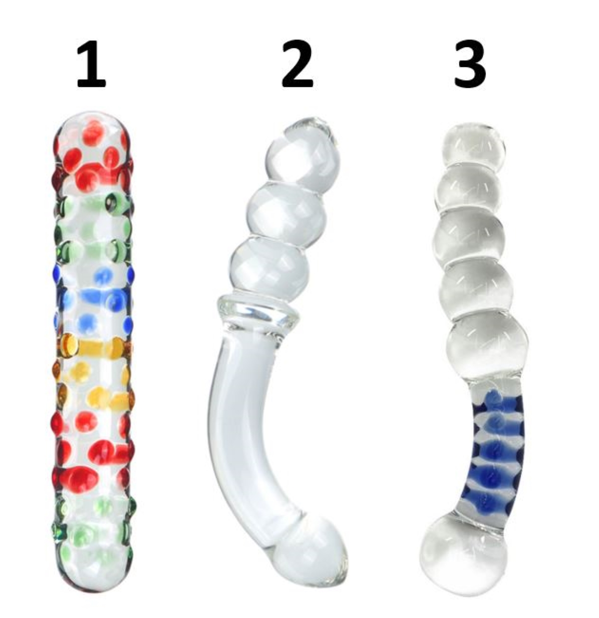 10pcs - Crystal G-spot Stimulation Glass Dildo Selections|GCAP159AP160AP161|UK seller