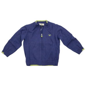 One Off Joblot of 4 Baby Boy's Emporio Armani Baby Blue Zip-Up Sweater