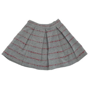 One Off Joblot of 3 Girl's Il Gufo Stripped Grey Skirts