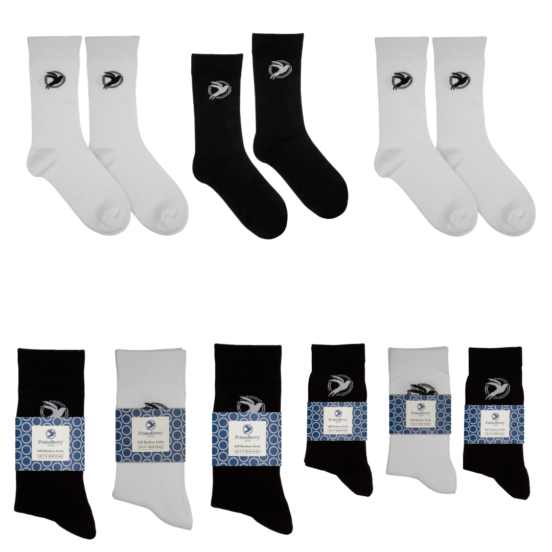 100 pairs of bamboo socks for men women black white adults