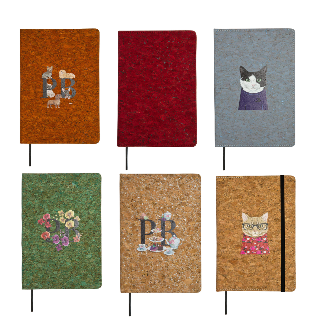 50 A5 Notebooks Cork Cover Office Gift