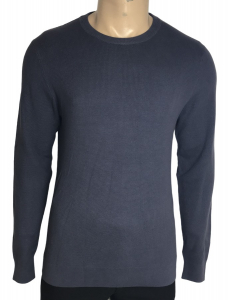 One Off Joblot of 14 Mens Ex-Chain Store Navy Ribbed Sweatshirts Sizes XS-XXL