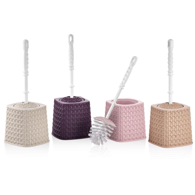 Joblot of 12 TOILET BRUSH KNITTED R-8058 SQUARE