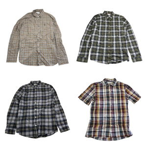 One Off Joblot of 10 Men's Ex-Chainstore Mixed Checked Shirts - XS-3XL