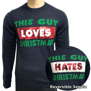 Wholesale Joblot of 50 Men's Ex-Chainstore Loves/Hates Christmas Jumpers