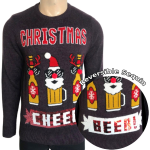 Wholesale Joblot of 10 Men's Ex-Chainstore Beer/Cheer Christmas Jumpers