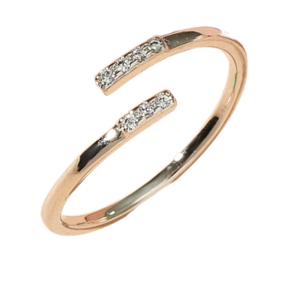 10pcs - Elegant Women Silver Tone Rhinestone Crystal Open Ring|GCJ401-Silver|UK seller