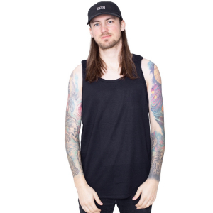 Wholesale Joblot of 20 Men's Atticus Black Vest Tank Tops (XS-S)
