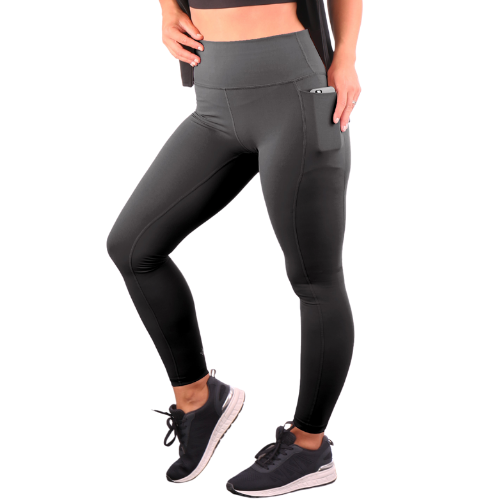 Womens High Waist Activewear Leggings & Zip Up Sleeveless Hoodie - Plus & Regular Sizes