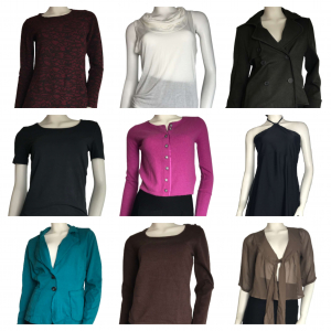 Wholesale Joblot of 30 Ladies Mixed Branded Clothing - Jackets, Tops, Etc.