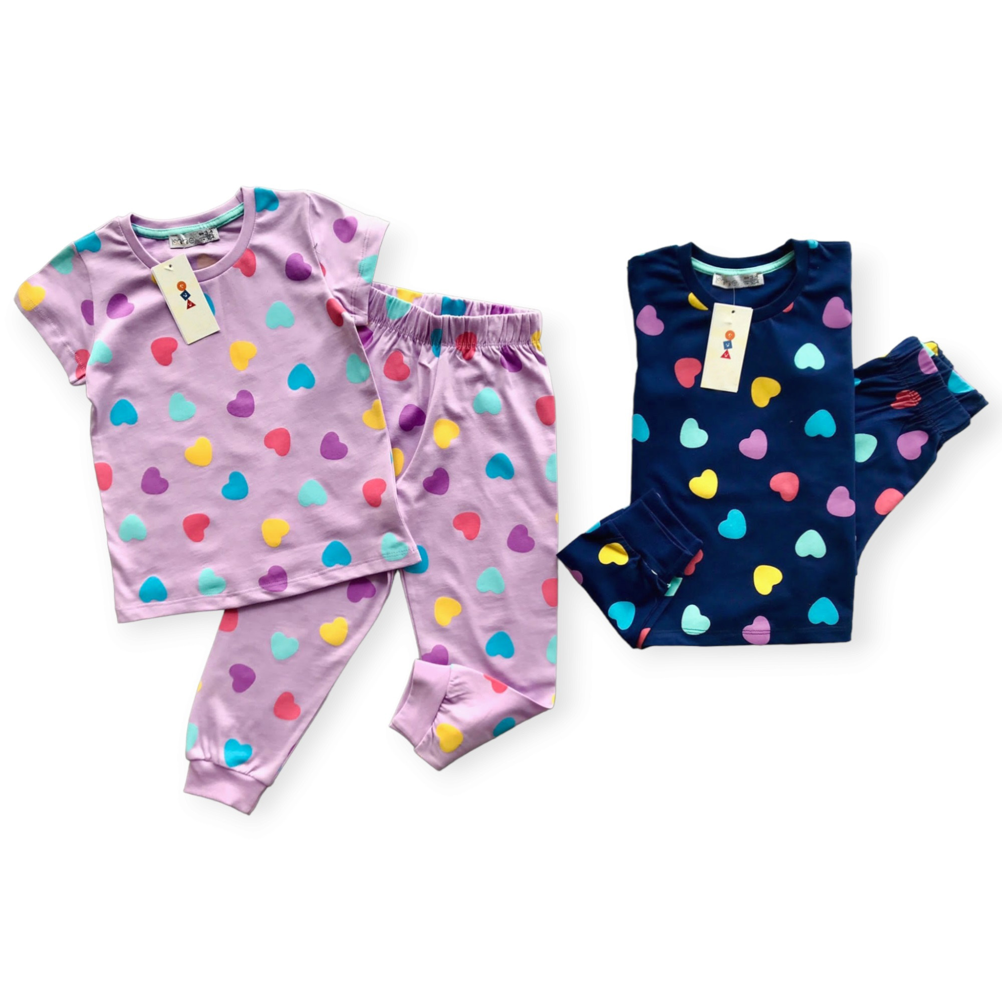 Joblot of Girls 10 Pack/2 Colours Pyjama Set - Sizes 3y-8y