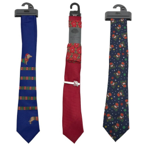 One Off Joblot of 92 Mixed Ex-Chainstore Christmas Ties - 3 Styles!