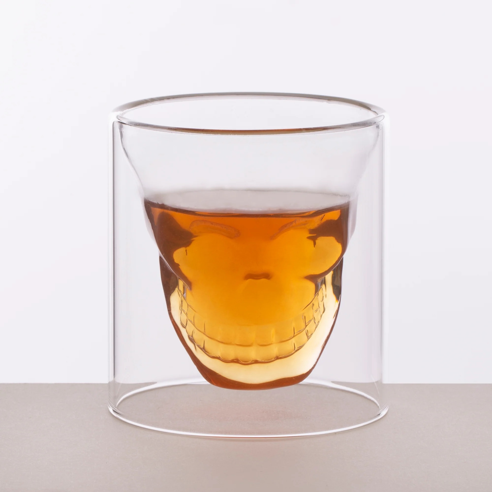 100 x Double-Walled Skull Glass - Small