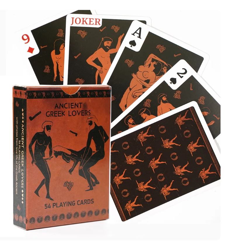 10pcs - Erotic Scenes Ancient Greek Lovers Sex Positions Adult Playing Cards|GCAP179|UK seller