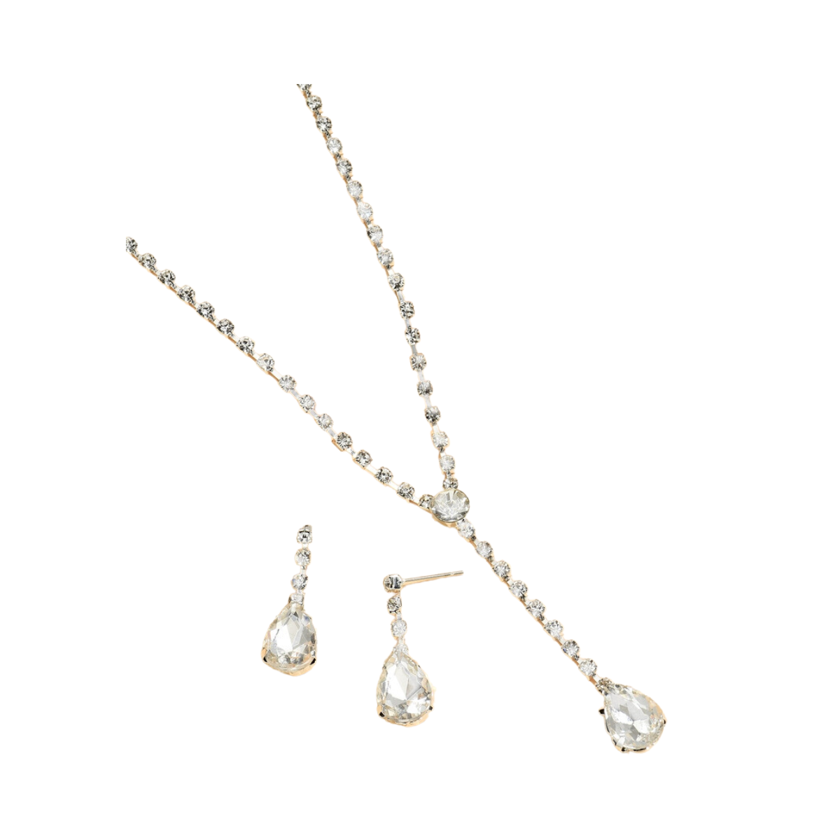 20pcs - Sparkling Crystal Tear Drop Pendant Necklace and Earrings Set (Total 10 Sets)|GCJ425|UK seller
