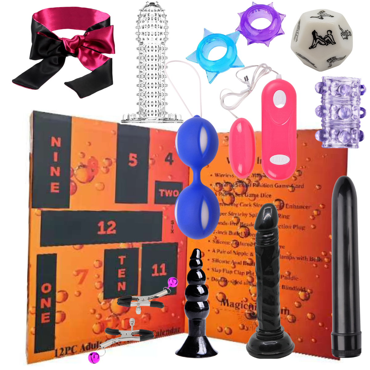 5 Advent Calendar - Sex Toy Adult Suprise Weekend Set 12pc in Each Advent Calendar (Total 60 Items)|GCAPSET037|UK seller