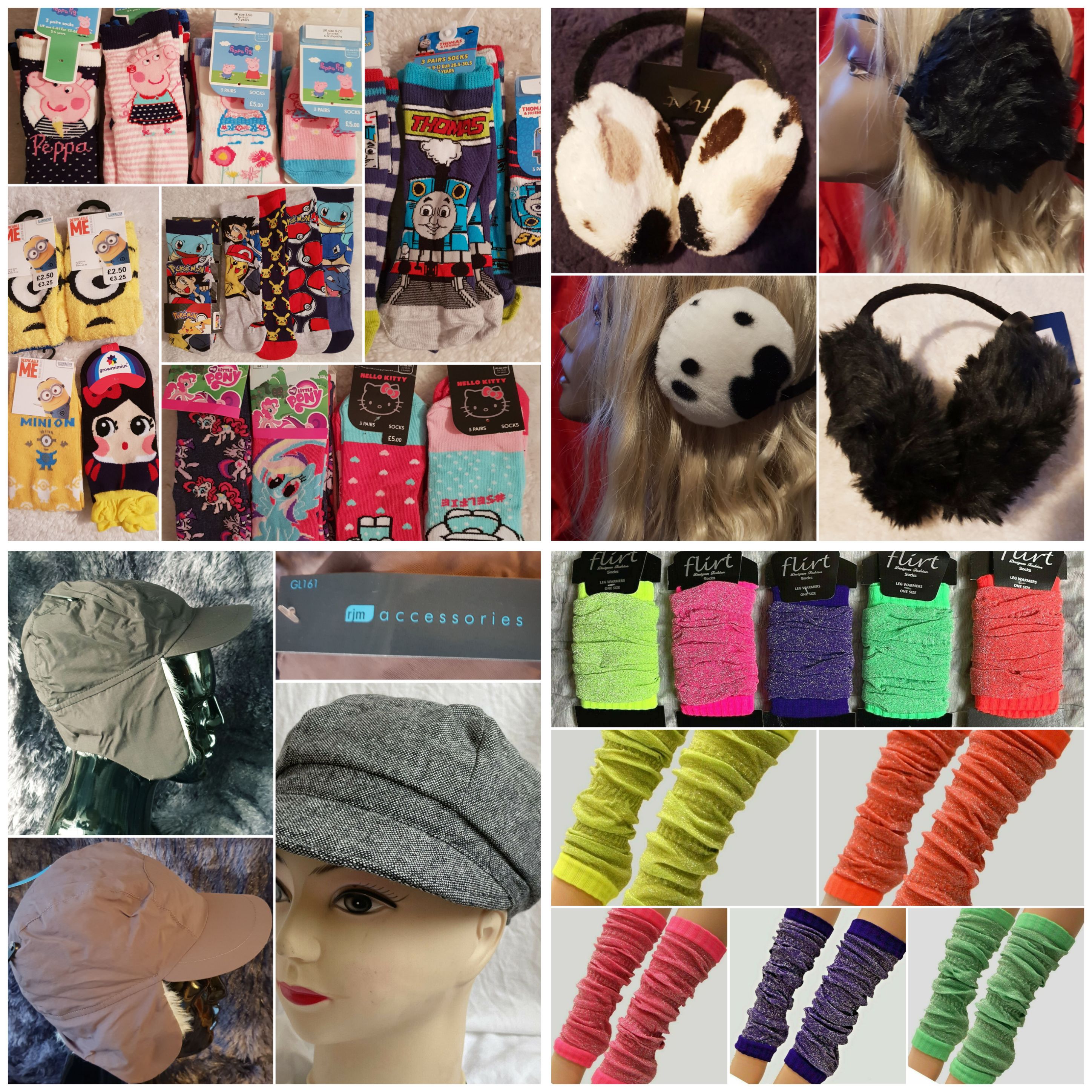Childrens Accessories 98 pcs Hats / Tights / Character Socks / Accessories