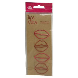 One Off Joblot of 100 NPW Lips Clips Book Page Markers Packs (4Pcs)