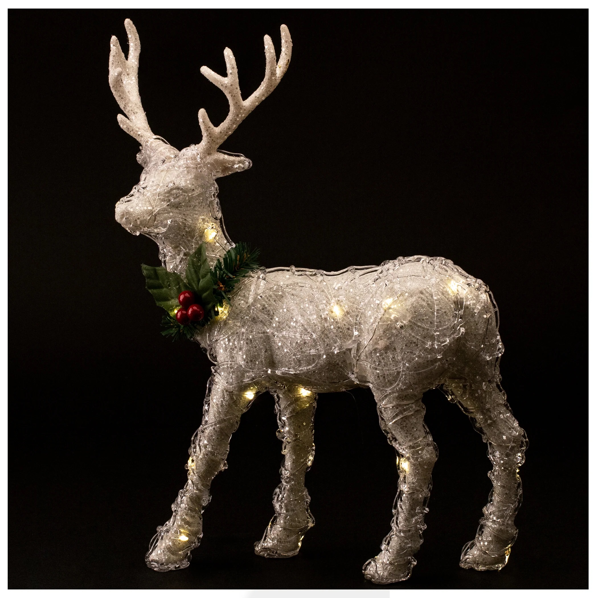 20 x Light up Christmas Reindeer Figurine - Large