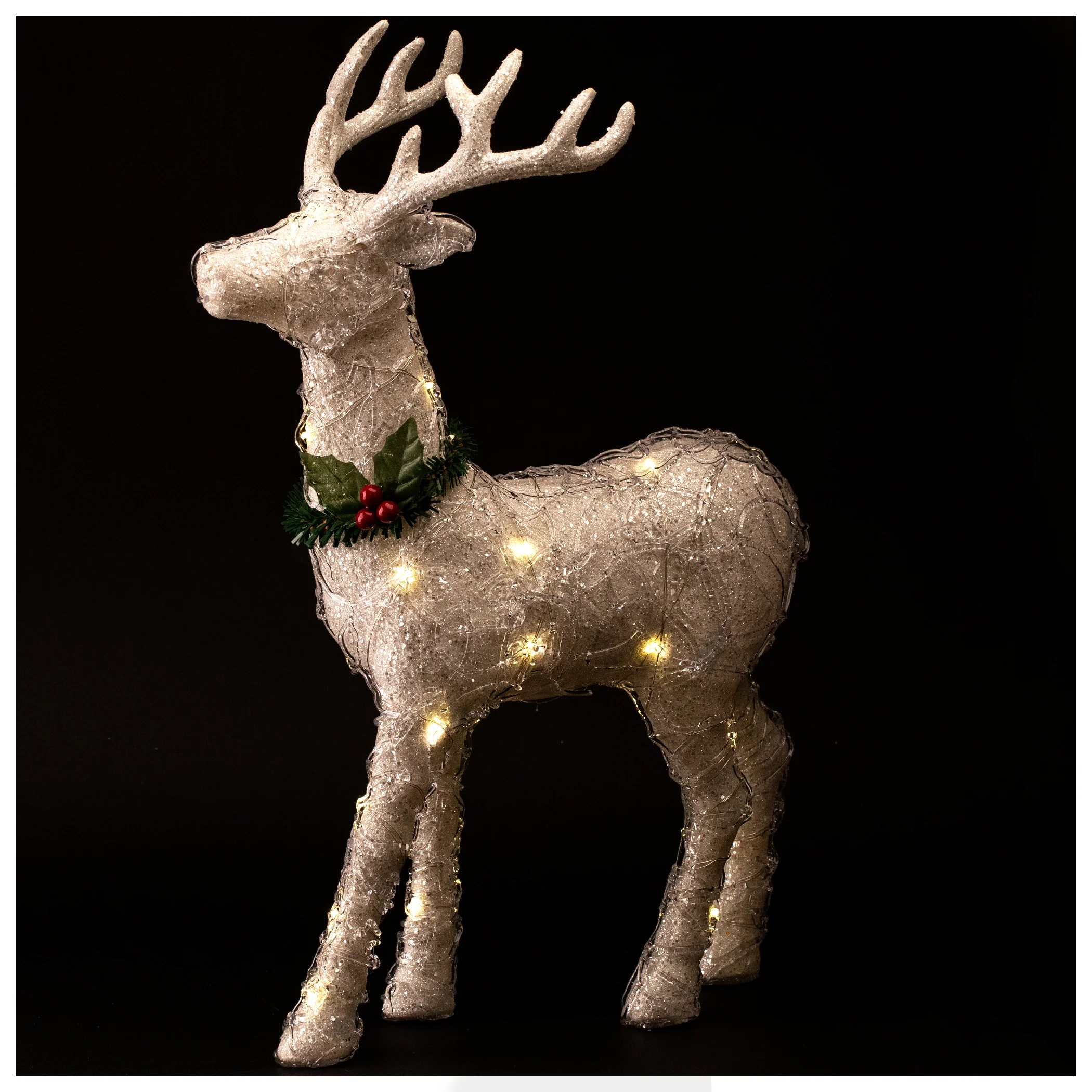 45 x Light up Christmas Reindeer Figurine - Medium