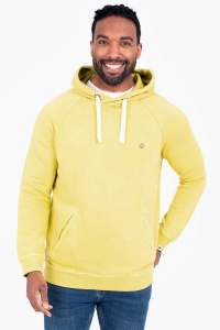 Job Lot of 1 Brakeburn Men's Yellow Cross Neck Hoodie