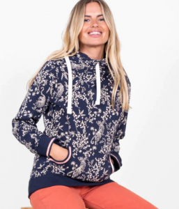 One Off Joblot of 4 Brakeburn Ladies Tiger Floral Navy Hoodie Size 8 & 14