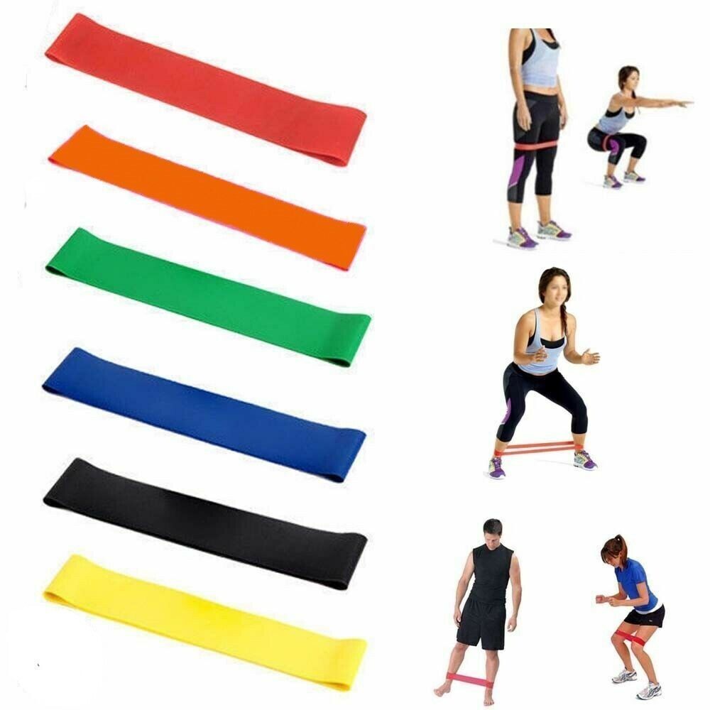 6pc fitness resistance bands 20 packs 