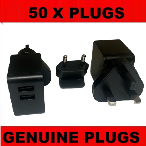 50 X USB Charger Adapter BULK lot wholesale  for Samsung huawei iPhone etc 