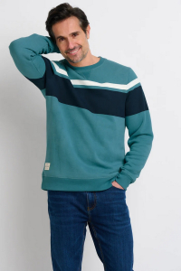 One Off Joblot of 4 Men's Brakeburn Chest Stripe Crew Neck Sweatshirt
