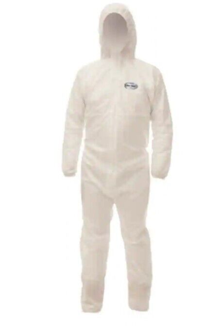 WHOLESALE JOBLOT of 10 x Kleenguard White Disposable Coveralls XL (ws624)