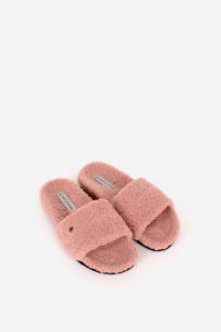 One Off Job Lot of 13 Ladies Brakeburn Pink Slider Borg Slippers