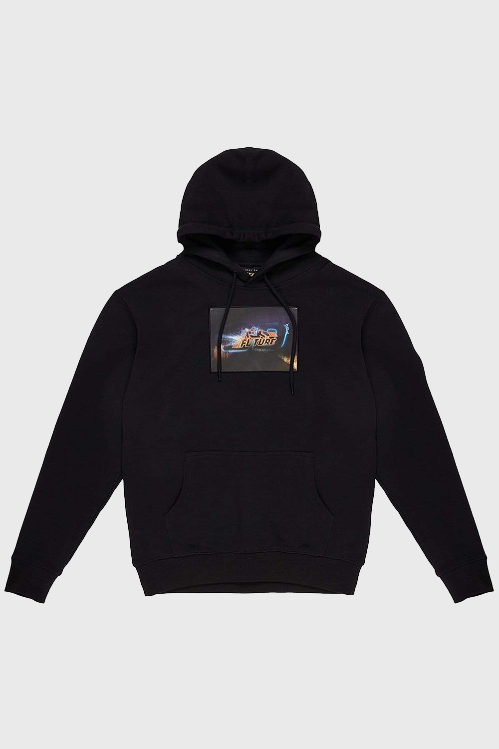 6 x New Designer Vintage Back to The Future Y2K Movie Mix Size Unisex Hologram CRIMINAL DAMAGE lenticular graphic print hoodie in black RRP £49.99 e