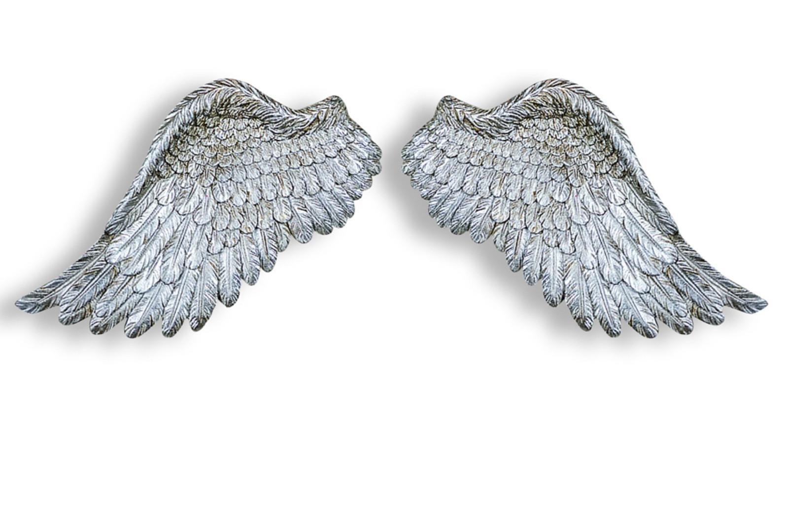 Small Silver Angel Wings x 24