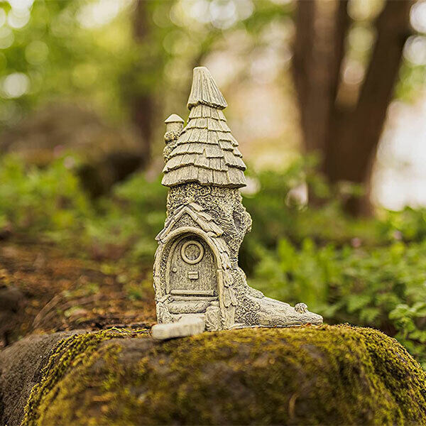  Resin Fairy House Garden Ornament x 6