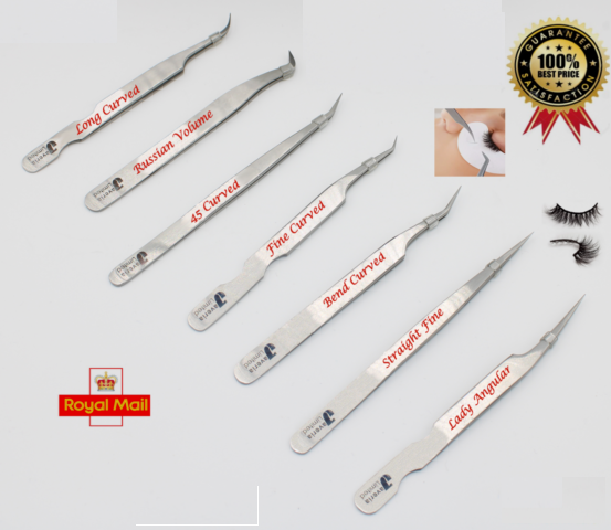 New Professional Eyebrows Eyelashes Tweezers Hair Beauty Stainless Makeup Pluckers x 492 Units