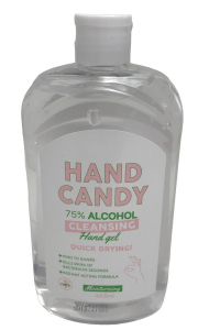 One Off Joblot of 24 Hand Candy 75% Alcohol Cleansing Hand Gel 465ml