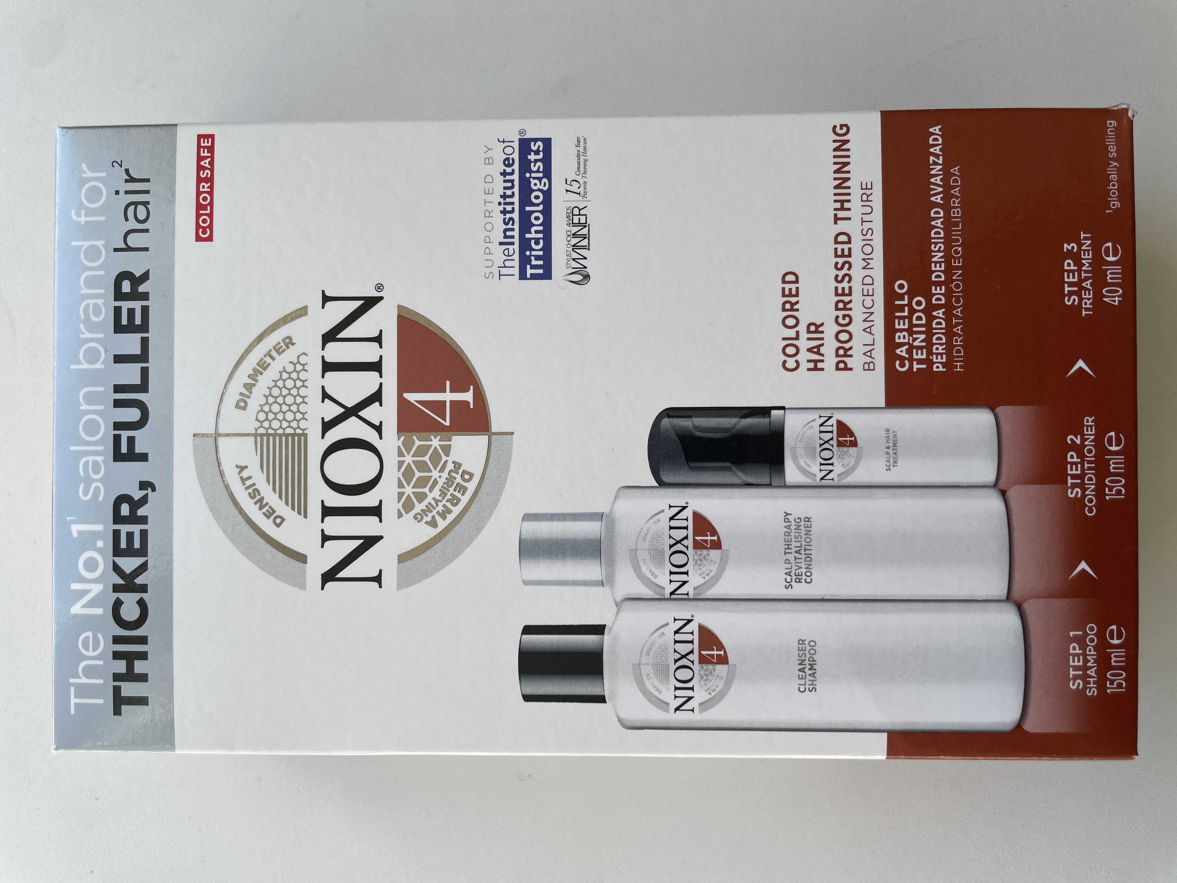 Joblot of Nioxin 3-Part System, System 4, 2x150ml + 40ml Trial set