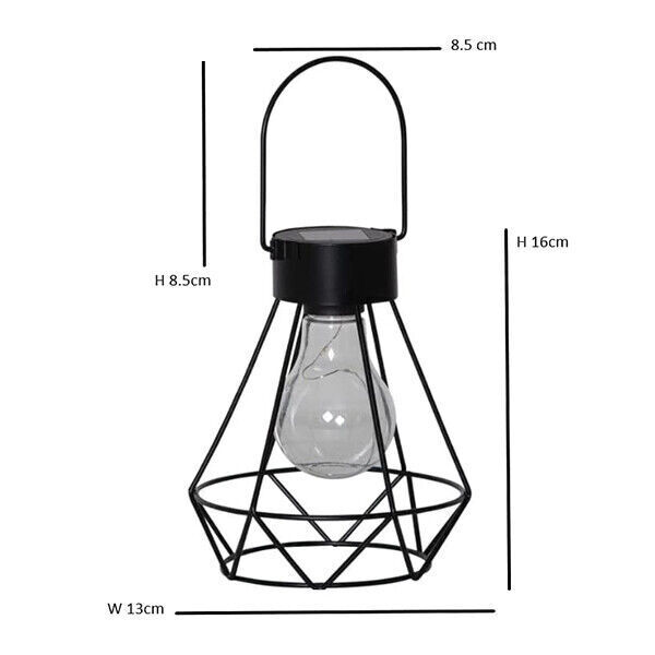 Hanging Solar LED Light Garden Lantern x 4