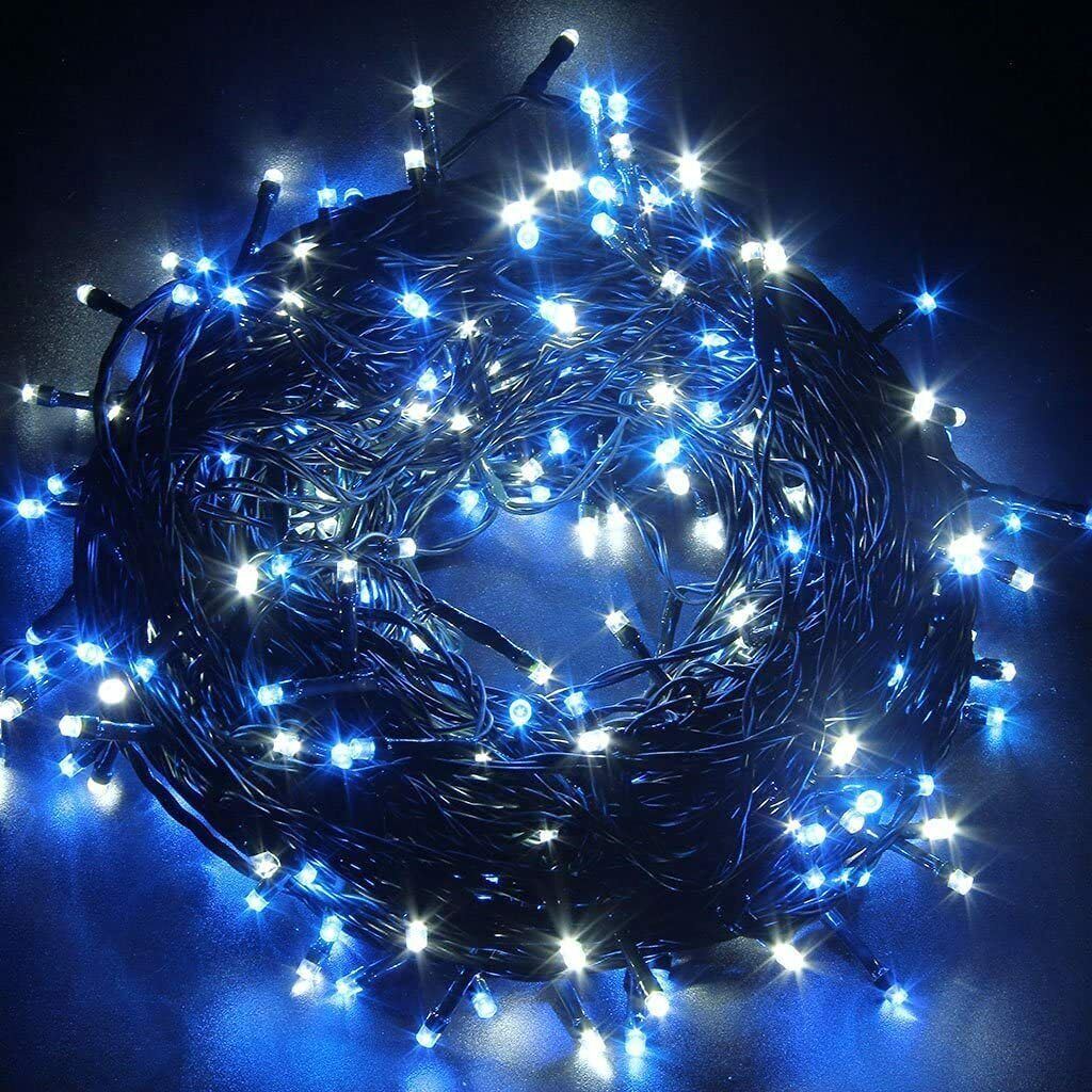 600 Artic Firefly LED Lights - BLUE & WHITE X 12