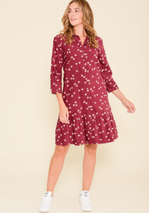 One Off Job Lot of 1 Brakeburn Women's Berry Maria Cord Shirt Dress UK 10