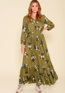 One Off Joblot of 11 Ladies Brakeburn Primrose Olive Maxi Shirt Dress