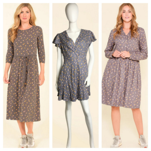 One Off Joblot of 3 Ladies Brakeburn Mixed Dotty Dresses