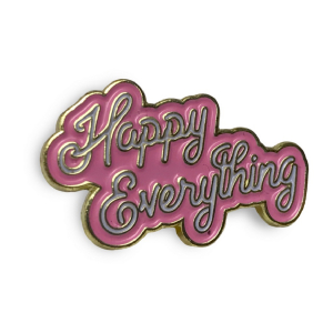 Wholesale Joblot of 50 Lapel Yeah 'Happy Everything' Pin Badge