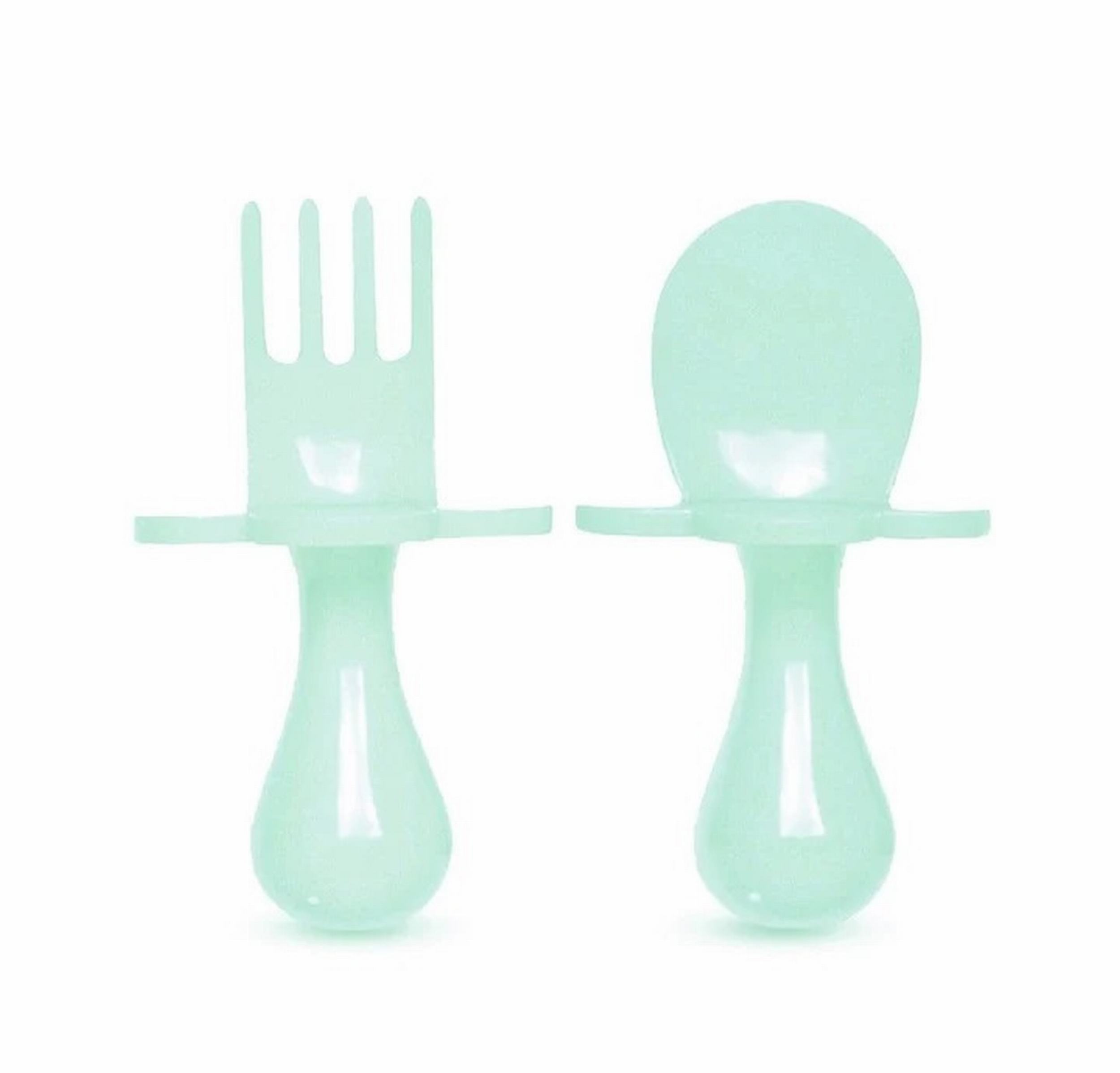 24 x Grabease Baby & Toddler Self Feeding Utensils Spoon & Fork Set