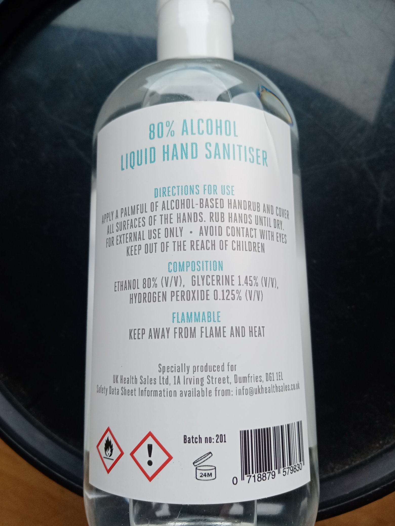 120 Bottles of 80/20 Hand Sanitizer 