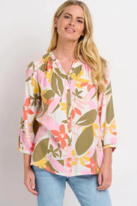 One Off Joblot of 15 Ladies Brakeburn Tropical Palm Blouse
